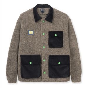 BRAIN DEAD SHERPA CHORE COAT - BROWN/BLACK
